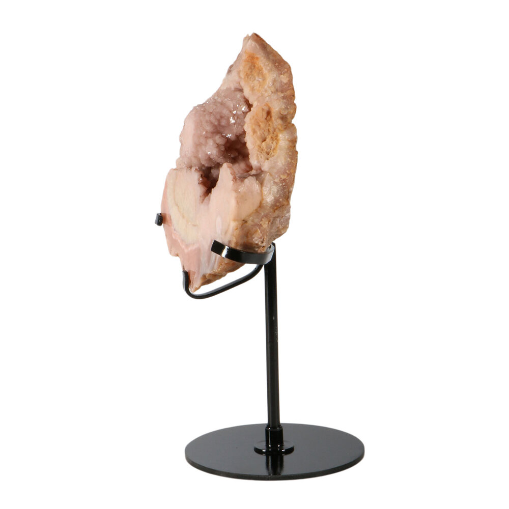 Amethist (roze) A-kwaliteit op standaard 11 x 10,5 x 4 cm | 573 gram