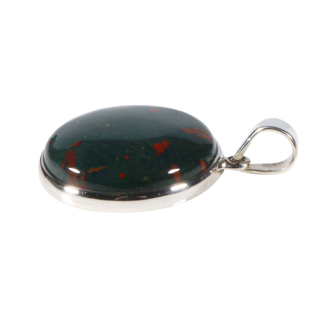 Zilveren hanger heliotroop | rond 2,5 cm Zilveren hanger heliotroop | rond 2,5 cm