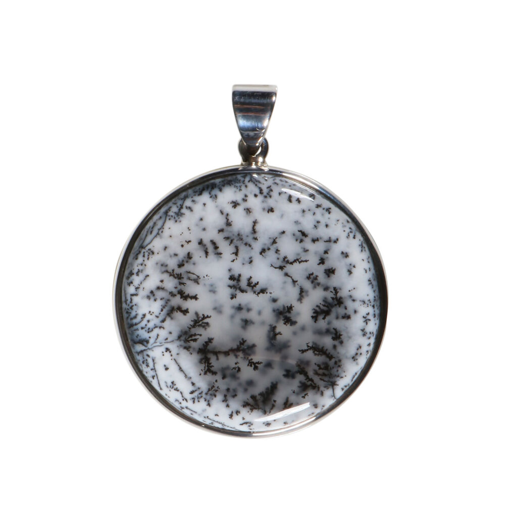 Zilveren hanger merliniet | rond 3,3 cm Zilveren hanger merliniet | rond 3,3 cm