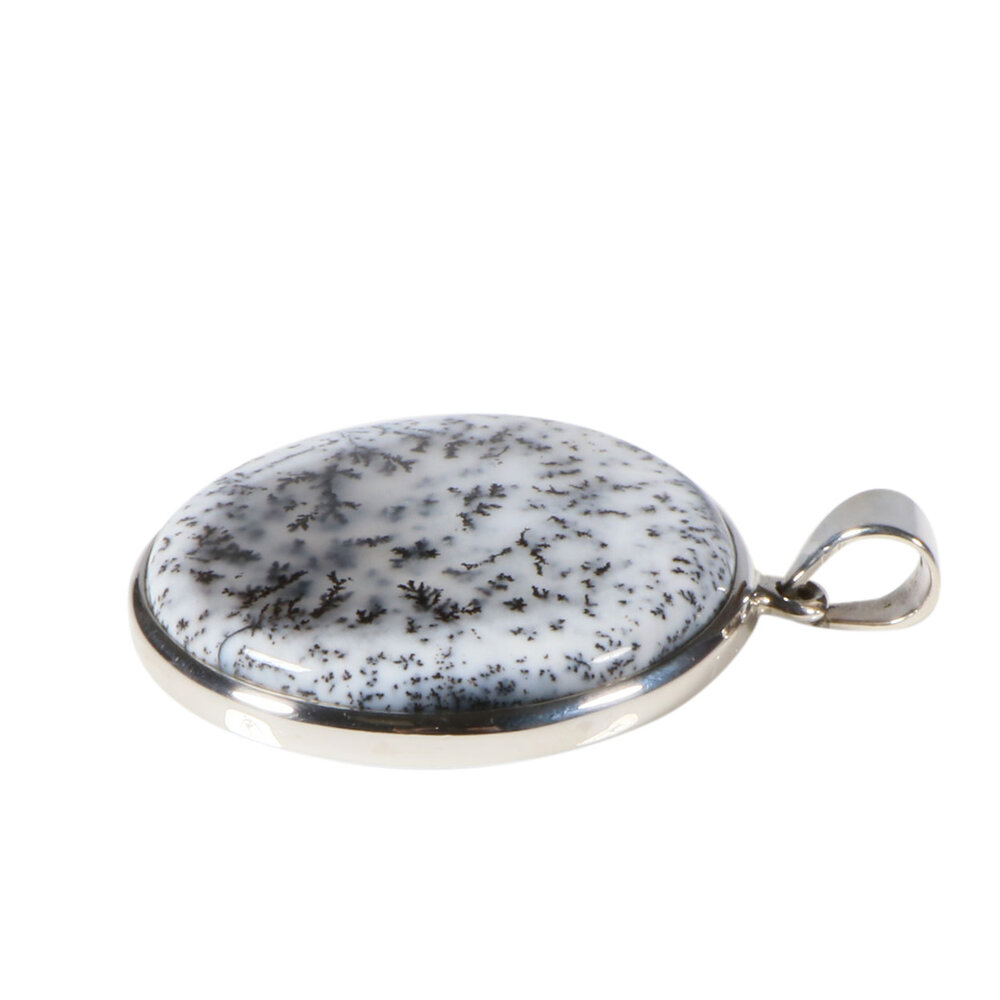 Zilveren hanger merliniet | rond 3,3 cm Zilveren hanger merliniet | rond 3,3 cm