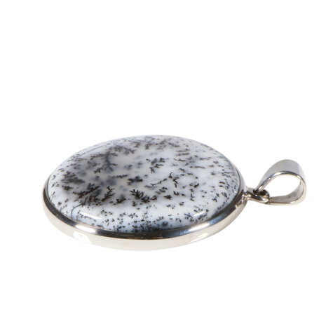 Zilveren hanger merliniet | rond 3,3 cm Zilveren hanger merliniet | rond 3,3 cm