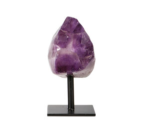 Amethist cluster op standaard 10 x 9,5 x 6 cm | 1130 gram Amethist cluster op standaard 10 x 9,5 x 6 cm | 1130 gram