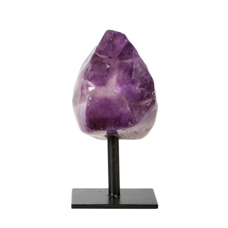 Amethist cluster op standaard 10 x 9,5 x 6 cm | 1130 gram Amethist cluster op standaard 10 x 9,5 x 6 cm | 1130 gram