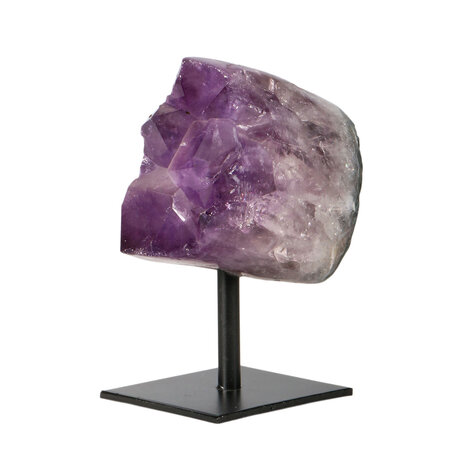 Amethist cluster op standaard 10 x 9,5 x 6 cm | 1130 gram Amethist cluster op standaard 10 x 9,5 x 6 cm | 1130 gram