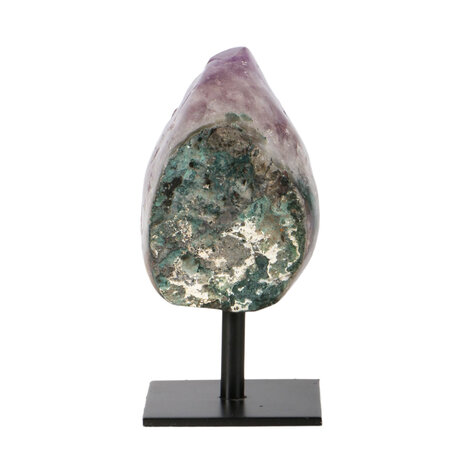 Amethist cluster op standaard 10 x 9,5 x 6 cm | 1130 gram Amethist cluster op standaard 10 x 9,5 x 6 cm | 1130 gram