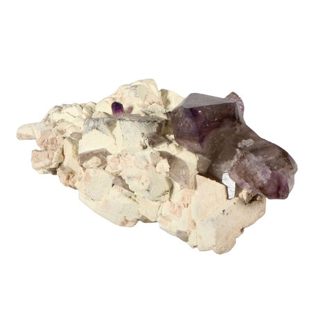 Amethist (Brandberg) cluster op matrix 12 x 6,5 x 5,5 cm | 244 gram