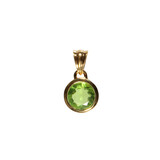Gold filled hanger peridoot | rond facet 10 mm Gold filled hanger peridoot | rond facet 10 mm