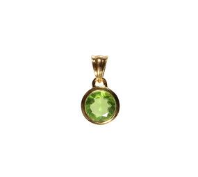 Gold filled hanger peridoot | rond facet 10 mm Gold filled hanger peridoot | rond facet 10 mm