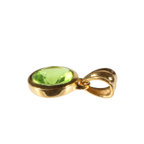 Gold filled hanger peridoot | rond facet 10 mm Gold filled hanger peridoot | rond facet 10 mm