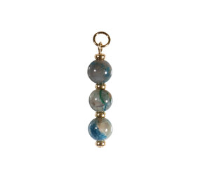 Gold filled hanger quantum quattro | 3 bolletjes Gold filled hanger quantum quattro | 3 bolletjes