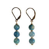 Gold filled oorbellen quantum quattro | 3 bolletjes Gold filled oorbellen quantum quattro | 3 bolletjes