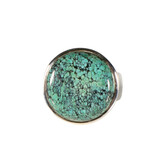 Zilveren ring turkoois maat 17 1/2 | rond 1,8 cm Zilveren ring turkoois maat 17 1/2 | rond 1,8 cm
