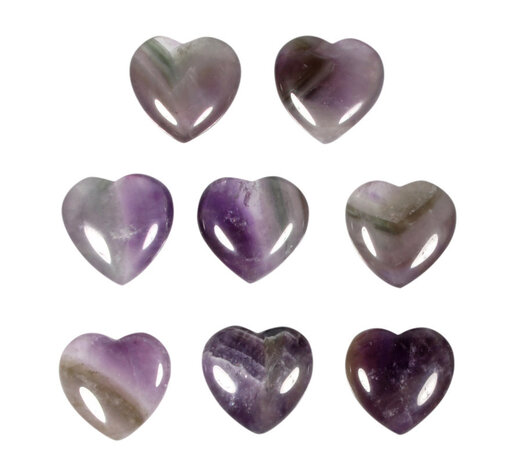 Amegreen edelsteen hart 3 cm Amegreen edelsteen hart 3 cm
