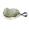 Zilveren hanger apofylliet (groen) | druppel ruw 2,9 x 2,1 cm Zilveren hanger apofylliet (groen) | druppel ruw 2,9 x 2,1 cm