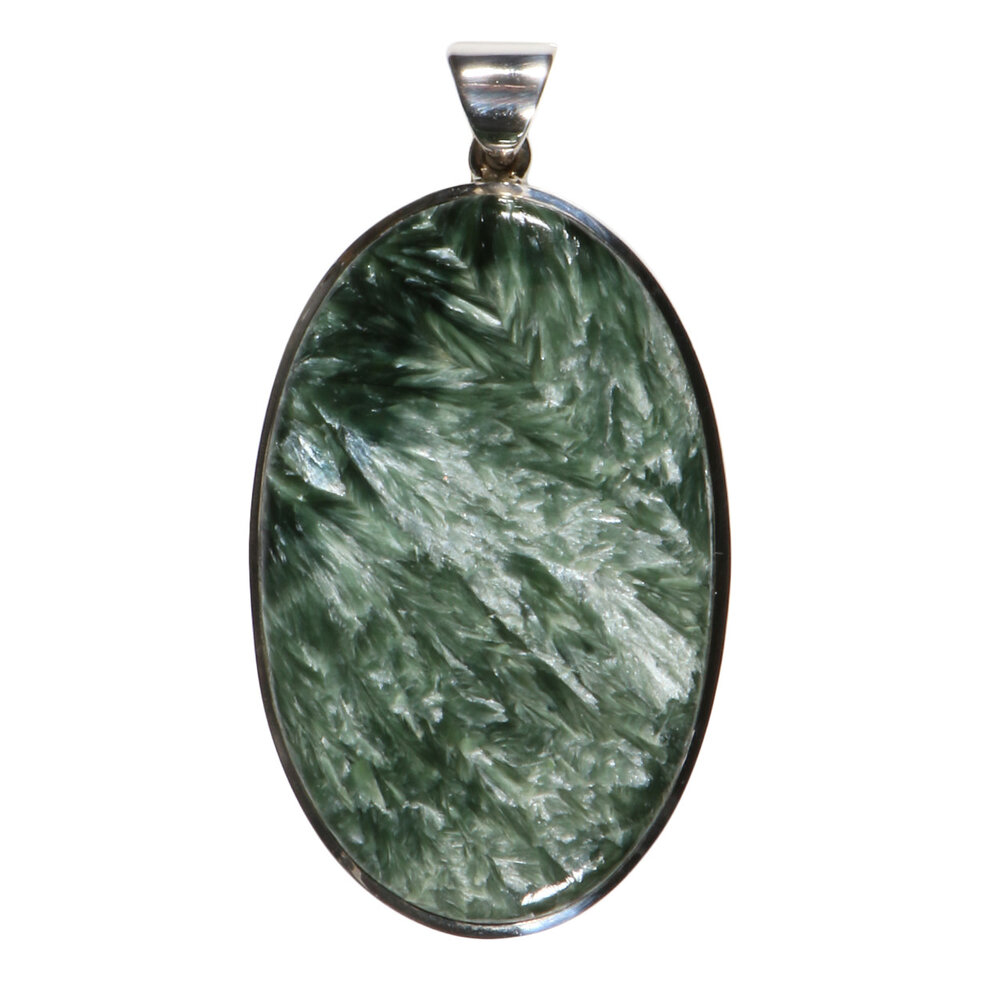 Zilveren hanger serafiniet | ovaal 5 x 3,1 cm Zilveren hanger serafiniet | ovaal 5 x 3,1 cm