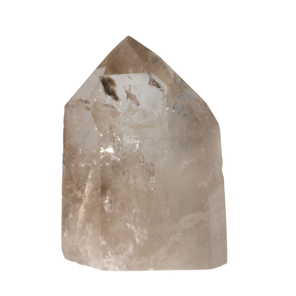 Rookkwarts punt geslepen 12,5 x 9,5 x 7,5 cm | 1209 gram Rookkwarts punt geslepen 12,5 x 9,5 x 7,5 cm | 1209 gram