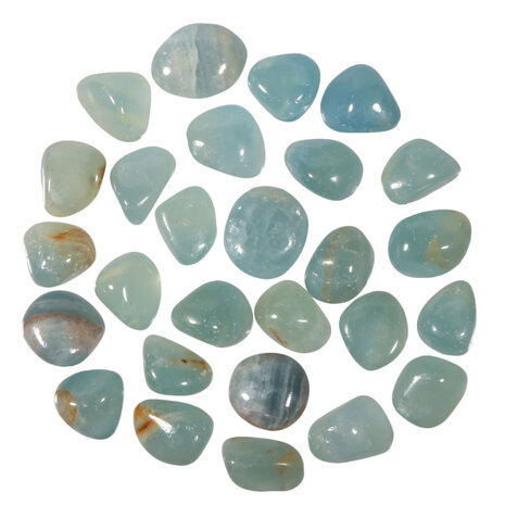 Aragoniet (blauw) steen getrommeld 10 - 20 gram Aragoniet (blauw) steen getrommeld 10 - 20 gram