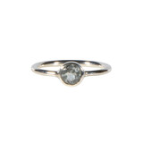 Zilveren ring aquamarijn maat 18 | rond facet 6 mm Zilveren ring aquamarijn maat 18 | rond facet 6 mm