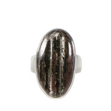 Zilveren ring sjamaankwarts maat 18 | ovaal 2,6 x 1,5 cm Zilveren ring sjamaankwarts maat 18 | ovaal 2,6 x 1,5 cm