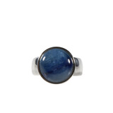 Zilveren ring kyaniet maat 18 | rond 1,3 cm Zilveren ring kyaniet maat 18 | rond 1,3 cm