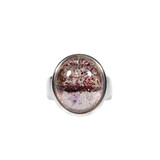 Zilveren ring super seven maat 16 3/4 | ovaal 1,6 x 1,4 cm