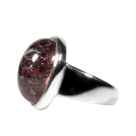 Zilveren ring super seven maat 16 3/4 | ovaal 1,6 x 1,4 cm Zilveren ring super seven maat 16 3/4 | ovaal 1,6 x 1,4 cm