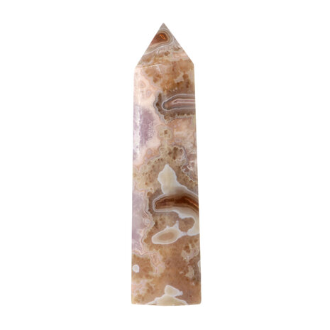 Amethist (roze) met mosagaat (roze/rood) punt geslepen 17 x 5,5 x 4,5 cm | 701 gram Amethist (roze) met mosagaat (roze/rood) punt geslepen 17 x 5,5 x 4,5 cm | 701 gram
