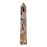 Amethist (roze) met mosagaat (roze/rood) punt geslepen 29 x 5 x 4,5 cm | 1013 gram Amethist (roze) met mosagaat (roze/rood) punt geslepen 29 x 5 x 4,5 cm | 1013 gram