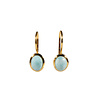 Gold filled oorbellen larimar | ovaal 8 x 6 mm Gold filled oorbellen larimar | ovaal 8 x 6 mm
