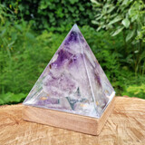 Amethist piramide lampje | 9,5 cm