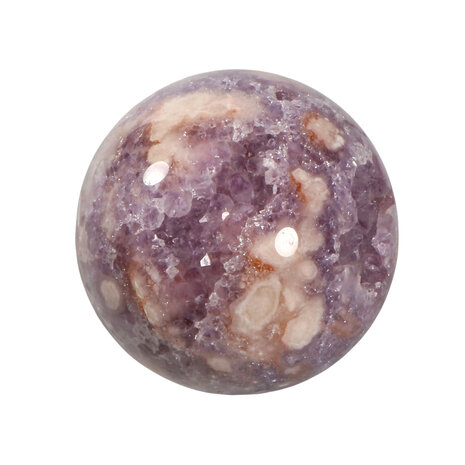 Amethist (roze) bol 68 mm | 429 gram