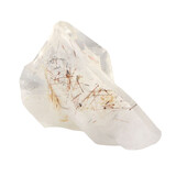 Rutiel fantoomkwarts (koper) brugkristal 12 x 7 x 7 cm | 495 gram