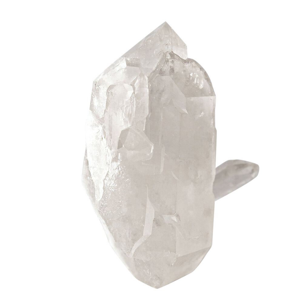 Kathedraalkwarts met brugkristal staand 20 x 13,5 x 8,5 cm | 2460 gram