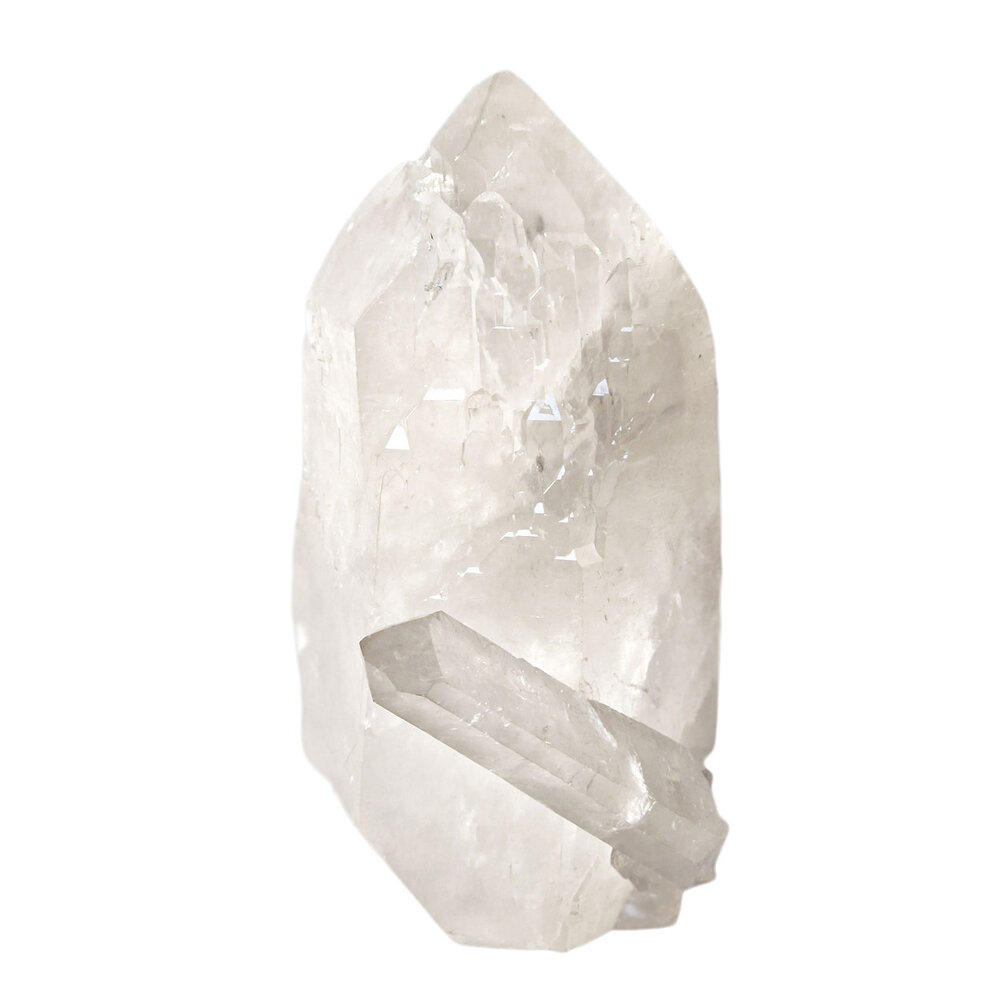 Kathedraalkwarts met brugkristal staand 20 x 13,5 x 8,5 cm | 2460 gram