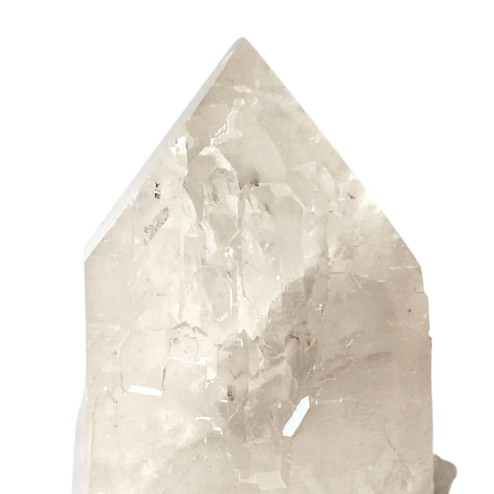 Kathedraalkwarts met brugkristal staand 20 x 13,5 x 8,5 cm | 2460 gram