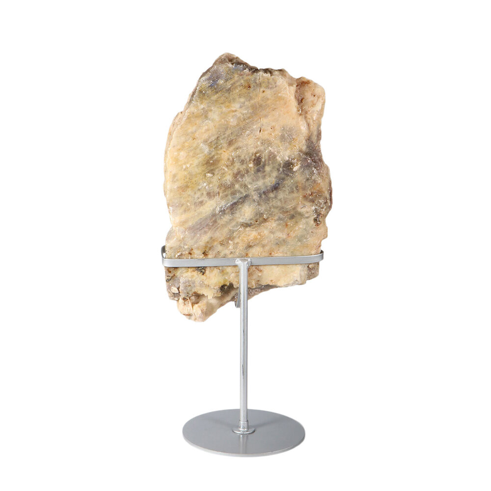 Maansteen A-kwaliteit schijf op standaard 27 x 16,5 x 3,5 cm | 2179 gram Maansteen A-kwaliteit schijf op standaard 27 x 16,5 x 3,5 cm | 2179 gram