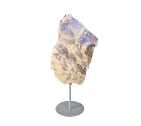 Maansteen A-kwaliteit schijf op standaard 29 x 17 x 2 cm | 2360 gram