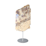 Maansteen A-kwaliteit schijf op standaard 30,5 x 17 x 1,5 cm | 2572 gram