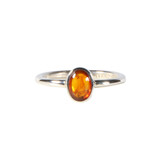 Zilveren ring barnsteen maat 18 | ovaal 7 x 5 mm Zilveren ring barnsteen maat 18 | ovaal 7 x 5 mm