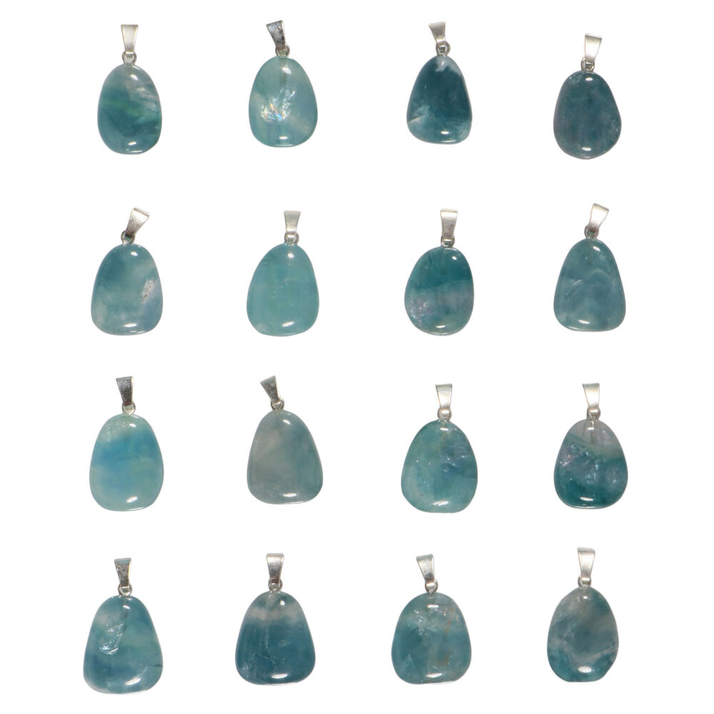 Fluoriet (blauw) hanger