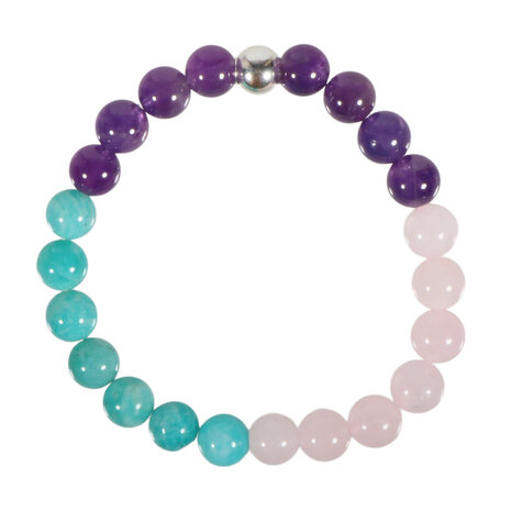 Armband verlies & rouw 18 cm | 8 mm kralen Armband verlies & rouw 18 cm | 8 mm kralen