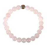 Rozenkwarts armband 20 cm | 8 mm kralen Rozenkwarts armband 20 cm | 8 mm kralen