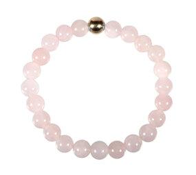 Rozenkwarts armband 20 cm | 8 mm kralen Rozenkwarts armband 20 cm | 8 mm kralen