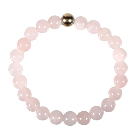 Rozenkwarts armband 20 cm | 8 mm kralen Rozenkwarts armband 20 cm | 8 mm kralen