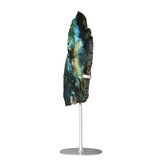 Labradoriet schijf op standaard 22 x 11 x 1 cm | 855 gram Labradoriet schijf op standaard 22 x 11 x 1 cm | 855 gram