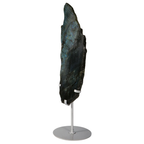 Labradoriet schijf op standaard 31 x 11 x 1 cm | 1138 gram