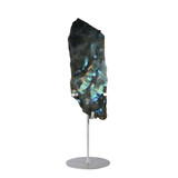 Labradoriet schijf op standaard 29 x 13 x 1 cm | 1128 gram Labradoriet schijf op standaard 29 x 13 x 1 cm | 1128 gram