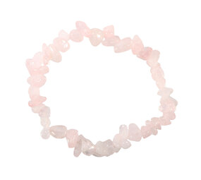 Rozenkwarts armband split Rozenkwarts armband split