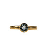 Gold filled ring topaas (blauw) maat 17 | rond facet 6 mm Gold filled ring topaas (blauw) maat 17 | rond facet 6 mm