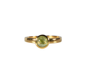 Gold filled ring peridoot maat 17 | rond 6 mm Gold filled ring peridoot maat 17 | rond 6 mm